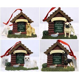 Russ Berrie U.S. Living Stone Framecology Photo Magnet Frame Ornament Dog House